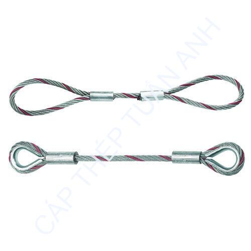 Sling cáp thép 3 chân (bộ cáp cẩu 3 chân) sling cáp thép đơn tải trọng 10 tấn